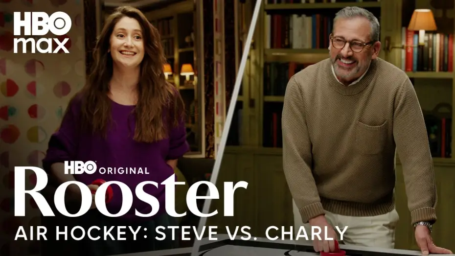 Видео к сериалу Рустер — Steve Carell & Charly Clive Compete in Air Hockey