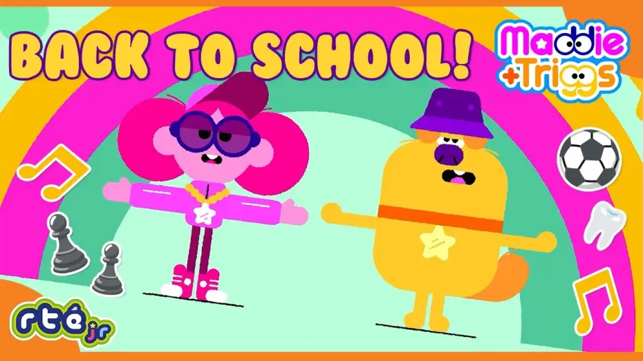 Видео к сериалу Maddie + Triggs — ⚽️♟️ Let's Go Back to #SCHOOL 🙌🤗 | Maddie + Triggs | Songs, Sports & Routines 😴 |@RTÉjrOfficial​