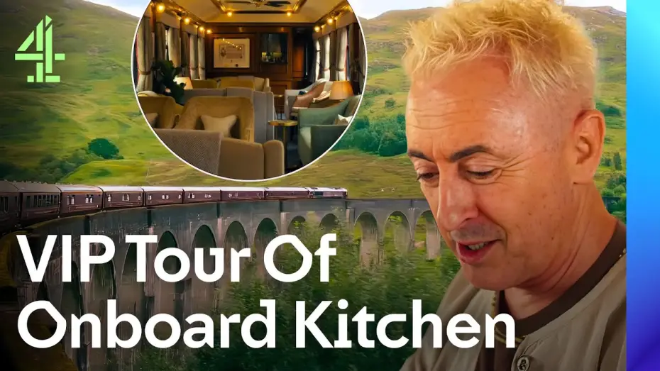 Видео к сериалу Все на борт! Самый роскошный поезд Шотландии — VIP Tour Of The Onboard Kitchen And Luscious Cabins | Scotland's Most Luxurious Railways | Channel 4
