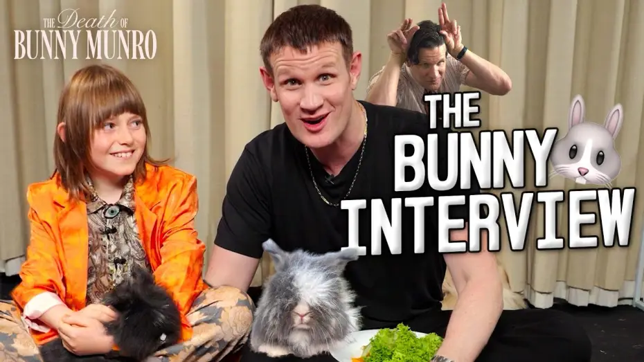 Видео к сериалу Смерть Банни Манро — Matt Smith & Rafael Mathé meet ACTUAL Bunnies
