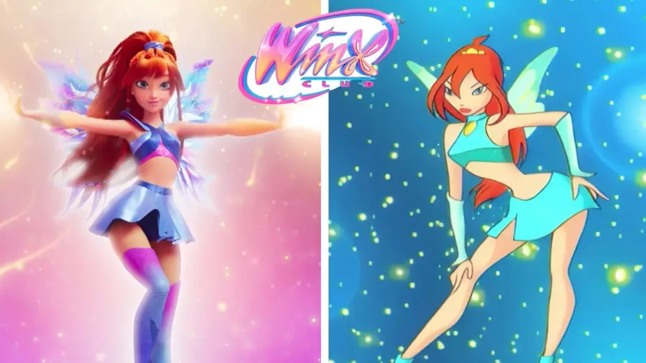 Видео к сериалу Клуб Винкс: Магия возвращается — Bloom's Transformation: original Season 1 vs. Reboot Side-by-Side | Winx Club Official