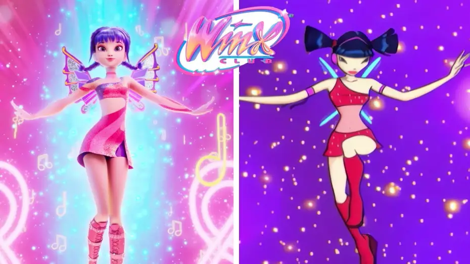 Видео к сериалу Клуб Винкс: Магия возвращается — Musa's Transformation: original Season 1 vs. Reboot Side-by-Side | Winx Club Official