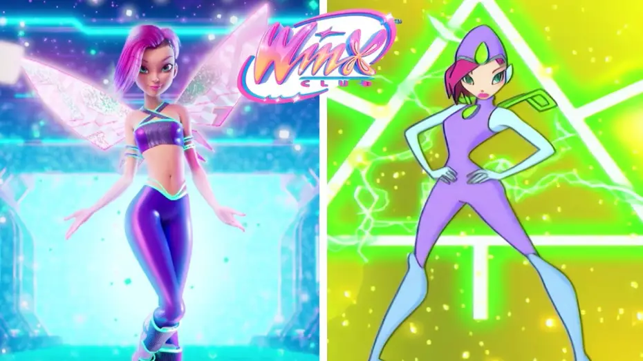 Видео к сериалу Клуб Винкс: Магия возвращается — Tecna's Transformation: original Season 1 vs. Reboot Side-by-Side | Winx Club Official