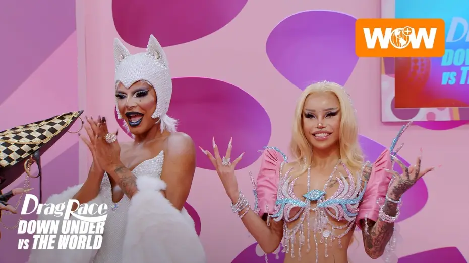 Видео к сериалу Drag Race: Австралия против мира — Drag Race Down Under vs The World | First 15 Minutes SNEAK PEEK | WOW Presents Plus