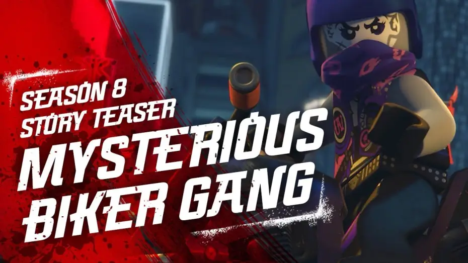 Видео к сериалу LEGO Ниндзяго: Мастера Кружитцу — Mysterious Biker Gang - LEGO NINJAGO - Sons of Garmadon Season 8 Teaser