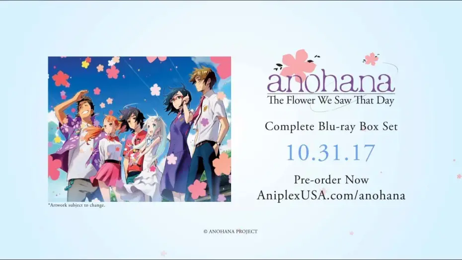 Видео к сериалу Невиданный цветок — anohana - The Flower We Saw That Day - TV Series English Dub Trailer
