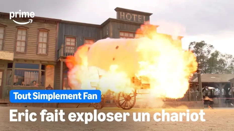 Видео к сериалу Просто фанат — ERIC JUDOR FAIT EXPLOSER UN CHARIOT PENDANT UN TOURNAGE - TOUT SIMPLEMENT FAN | Prime Video