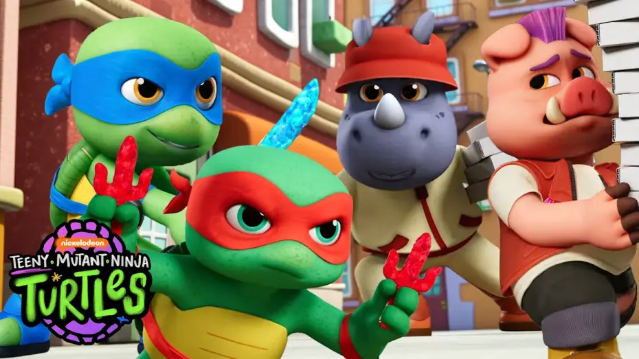 Видео к сериалу Teeny Mutant Ninja Turtles — TEENY MUTANT NINJA TURTLES | Episode 2: Grand Theft Pizza ft. Bebop & Rocksteady 🍕 | Full Episode