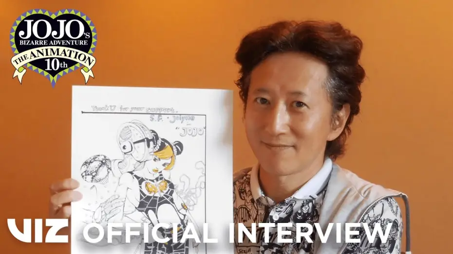 Видео к сериалу Невероятные приключения ДжоДжо — Araki Sensei's Special Anniversary Message - JoJo's Bizarre Adventure, Part 6 -- Stone Ocean [Subtitled]