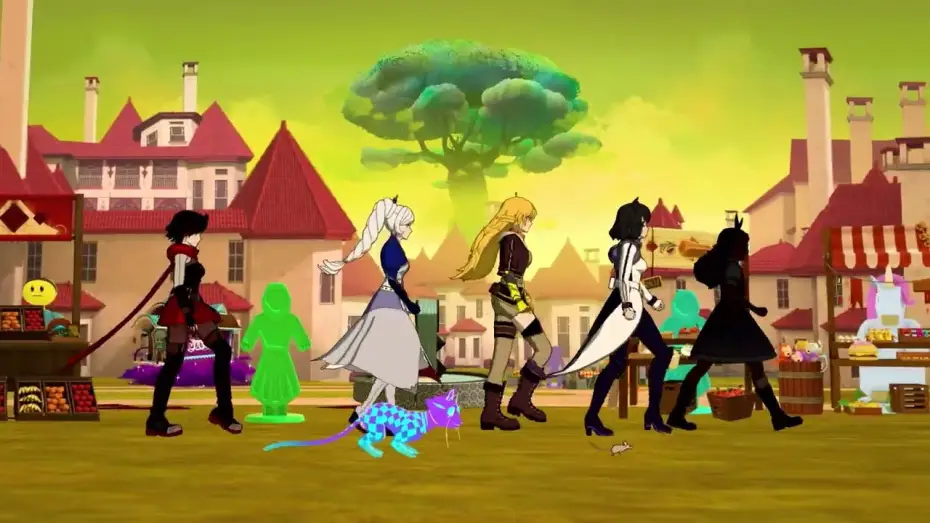 Видео к сериалу Красный, Белый, Черный, Желтый — RWBY Volume 9 - Opening