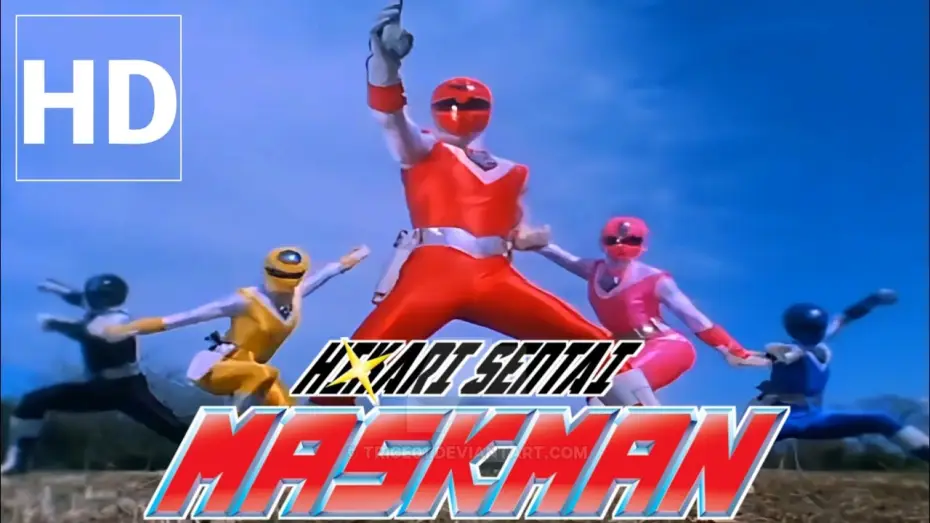 Видео к сериалу 光戦隊マスクマン — Hikari Sentai Maskman Henshin and Roll Call (HD - 60fps)
