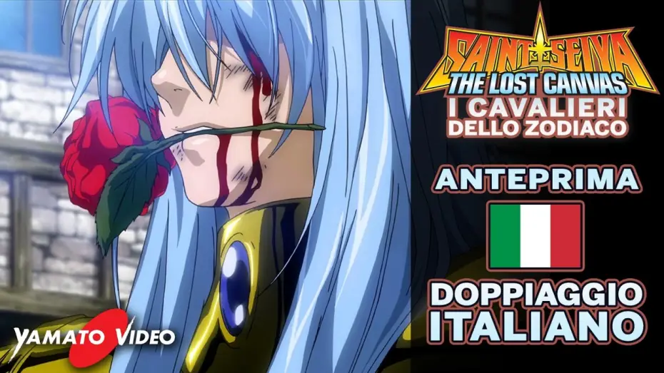 Видео к сериалу Рыцари Зодиака OVA-4 — Saint Seiya: The Lost Canvas [Anteprima doppiaggio] - Albafica di Pisces VS Minos di Griffon