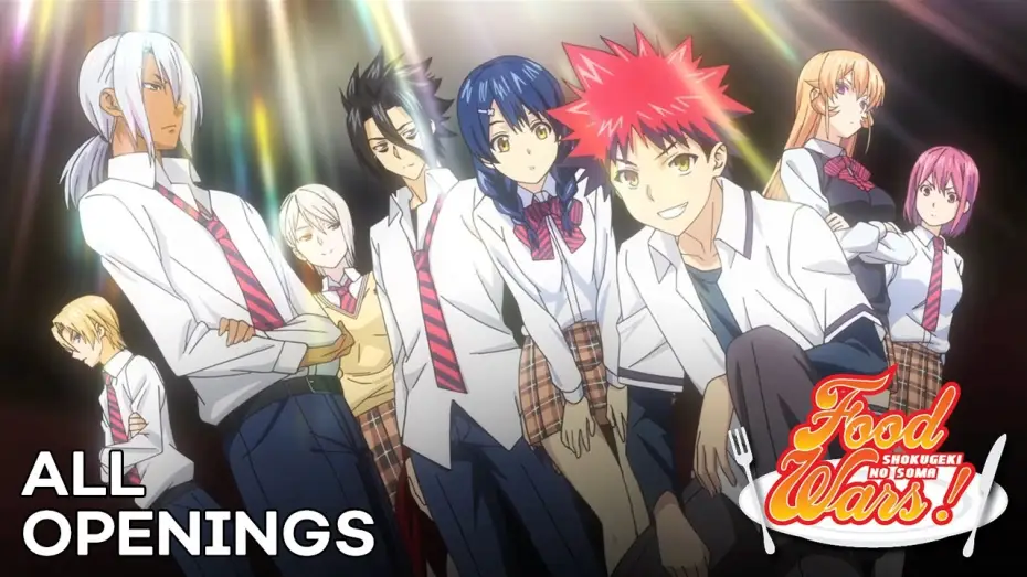 Видео к сериалу Кулинарные поединки Сомы — All Food Wars! Openings