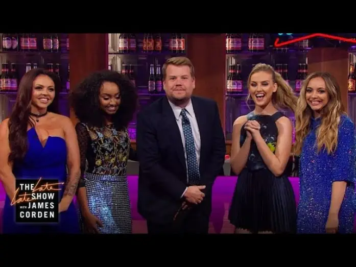 Видео к сериалу Очень позднее шоу с Джеймсом Корденом — Little Mix on the Zayn Breakup, Performing with Taylor Swift