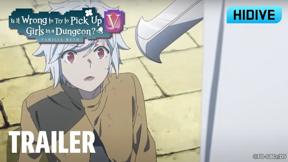 Видео к сериалу Может, я встречу тебя в подземелье? — Is It Wrong To Try To Pick Up Girls in a Dungeon? V Trailer [Subtitled]