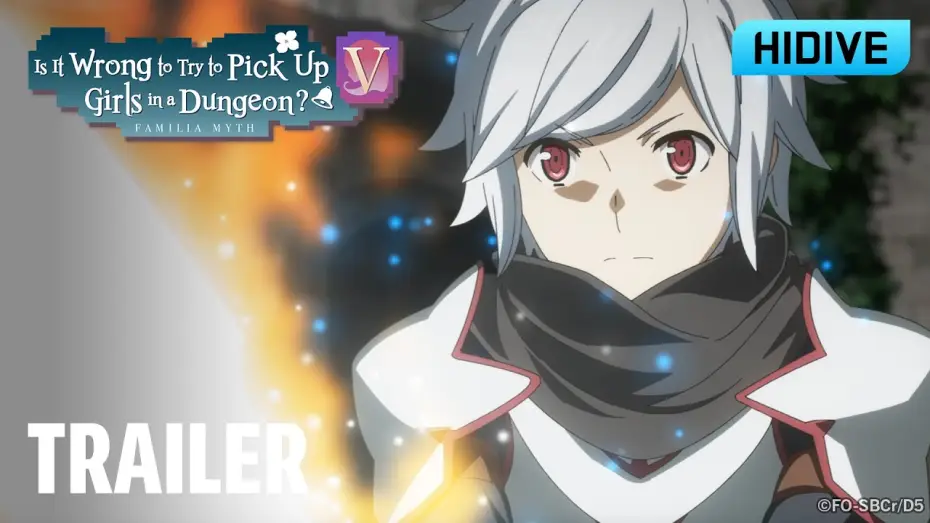 Видео к сериалу Может, я встречу тебя в подземелье? — DanMachi V War Games Trailer [Subtitled]