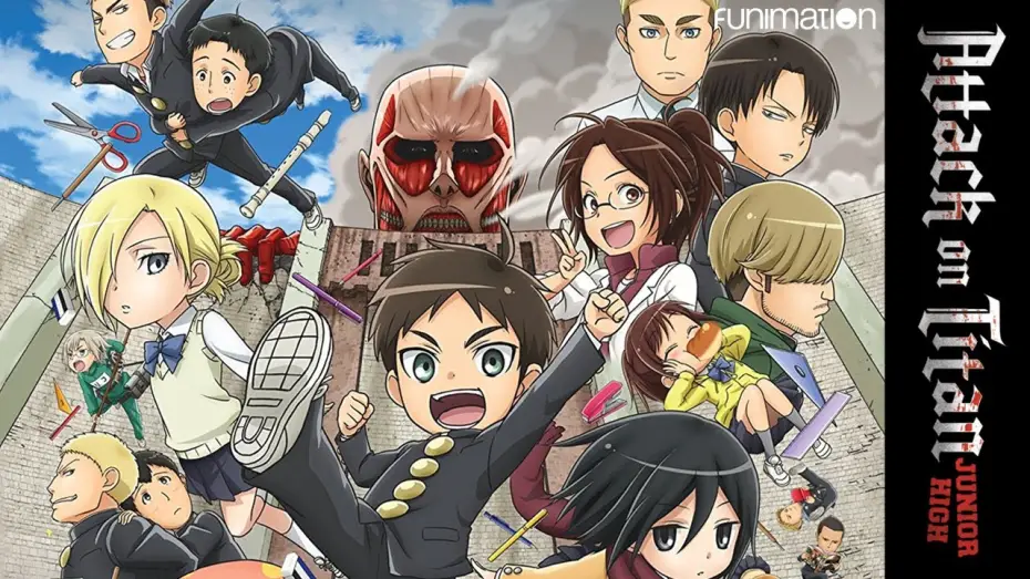 Видео к сериалу Атака титанов средней школы — Attack on Titan Junior High - Official Trailer