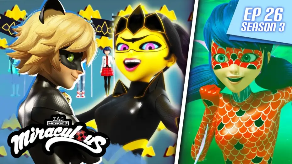 Видео к сериалу Леди Баг и Супер-кот — MIRACULOUS | 🐞 MIRACLE QUEEN (The Battle of the Miraculous) 🐾 | FULL EPISODE ▶️ Season 3 Episode 26