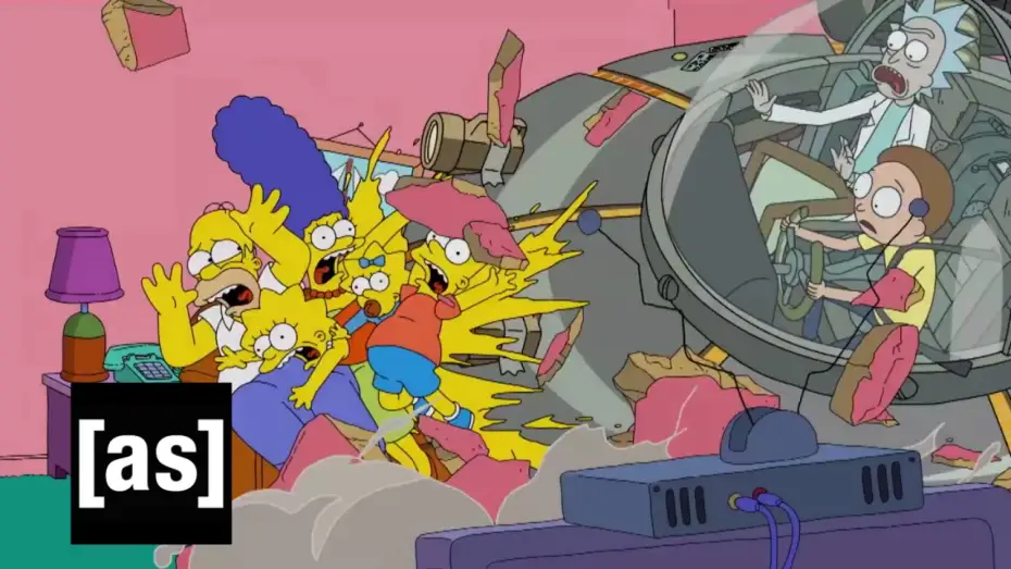 Видео к сериалу Рик и Морти — Simpsons Couch Gag | Rick and Morty | Adult Swim