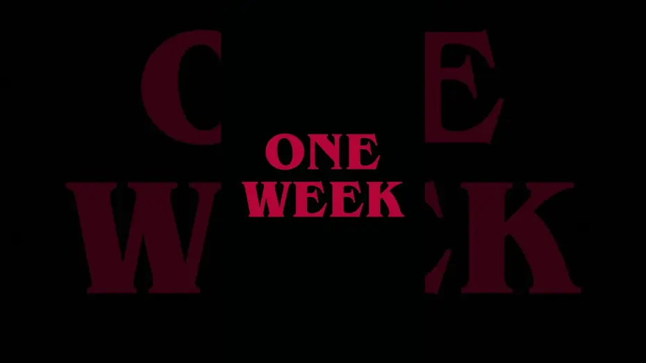 Видео к сериалу Очень странные дела — One week to go