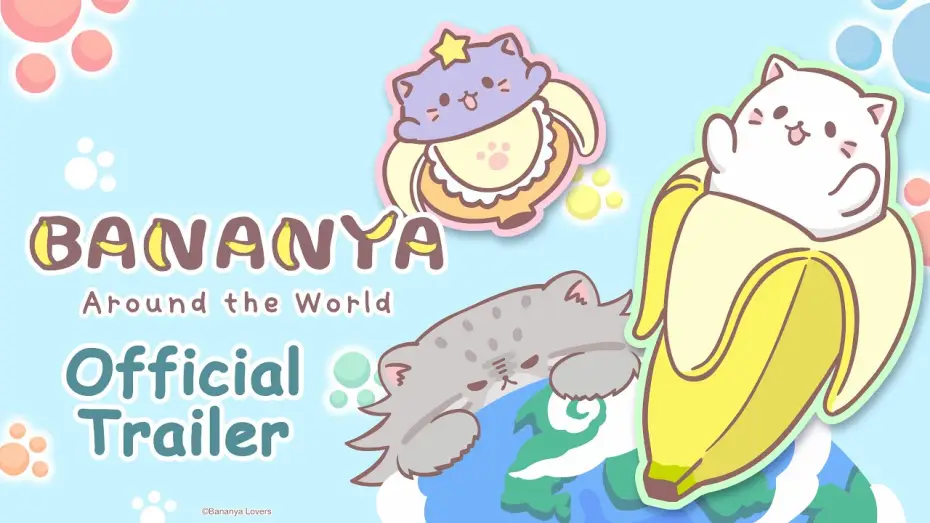 Видео к сериалу Бананя: Таинственные друзья — Bananya Around the World Official Trailer [English Sub]