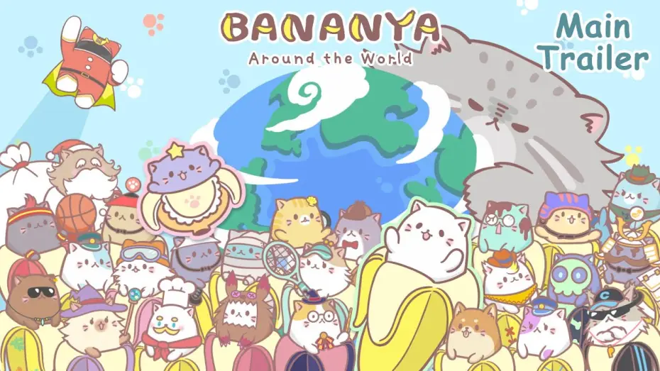 Видео к сериалу Бананя: Таинственные друзья — Bananya Around the World Main Trailer [English Sub]