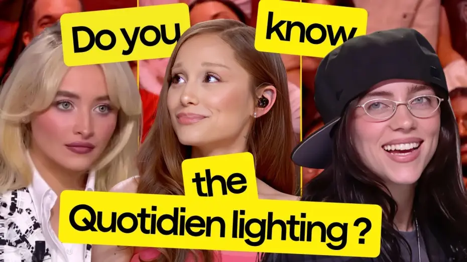 Видео к сериалу Каждый день — Quotidien, that French TV program with amazing lighting, ft Ariana Grande, Sabrina Carpenter...