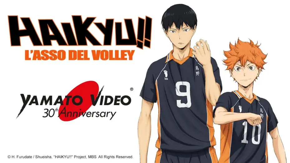 Видео к сериалу Волейбол!! — HAIKYU! L'ASSO DEL VOLLEY | Yamato Video 30th Anniversary