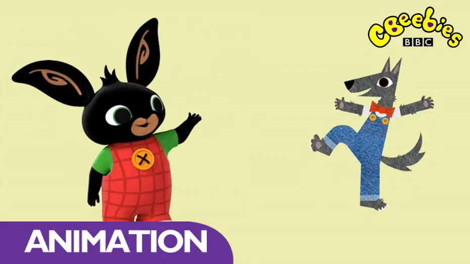 Видео к сериалу Bing — Bing: Bing Thing - Big Bad Wolf Game - CBeebies