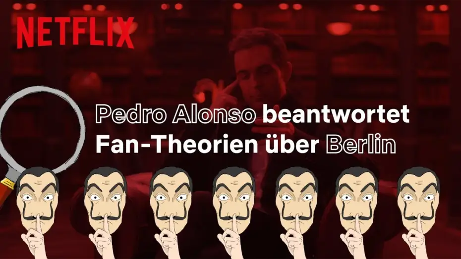 Видео к сериалу Бумажный дом — Haus des Geldes | Pedro Alonso (aka Berlin) beantwortet Fragen über Berlin