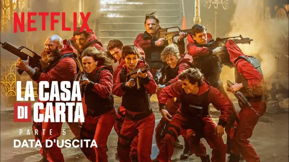 Видео к сериалу Бумажный дом — La casa di carta - Parte 5 | Data d'uscita | Netflix