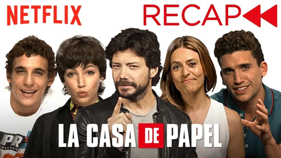 Видео к сериалу Бумажный дом — La Casa De Papel (Money Heist) Cast Recaps Seasons 1 & 2 | Netflix