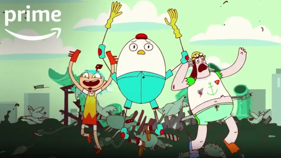 Видео к сериалу Бяда и яйцо — Danger & Eggs – Official Trailer [HD] | Amazon Kids