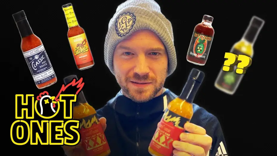 Видео к сериалу Острые крылышки — Sean Evans Reveals the Season 12 Hot Sauce Lineup | Hot Ones