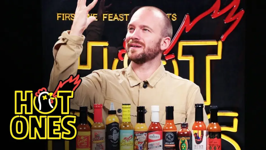 Видео к сериалу Острые крылышки — Sean Evans Reveals the Season 10 Hot Sauce Lineup | Hot Ones