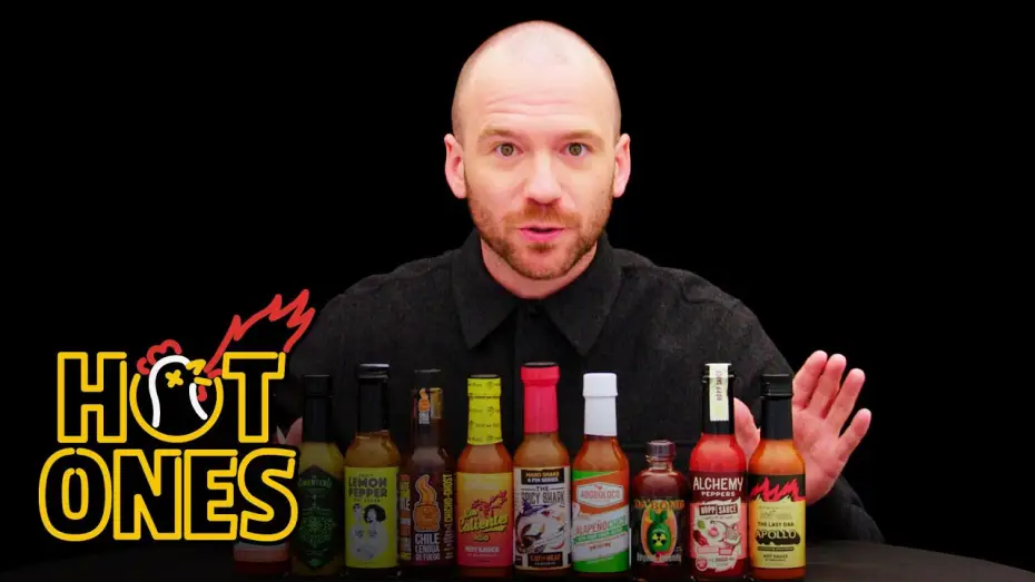Видео к сериалу Острые крылышки — Sean Evans Reveals the Season 21 Hot Sauce Lineup | Hot Ones