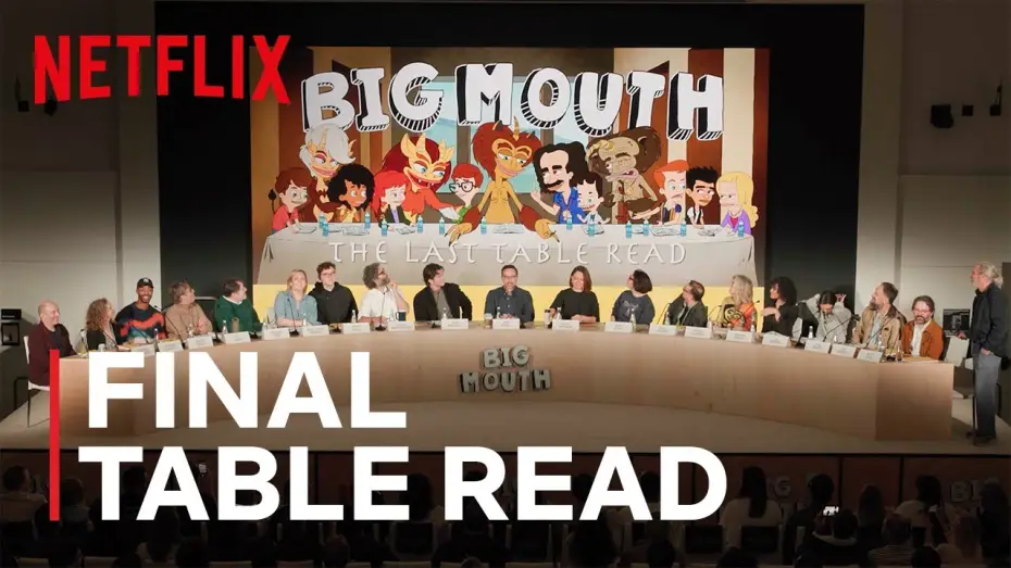 Видео к сериалу Большой рот — The Cast of Big Mouth's Final Table Read | Netflix