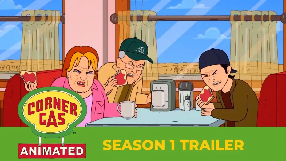 Видео к сериалу Заправка на углу — Corner Gas Animated Season 1 Trailer | Corner Gas Animated