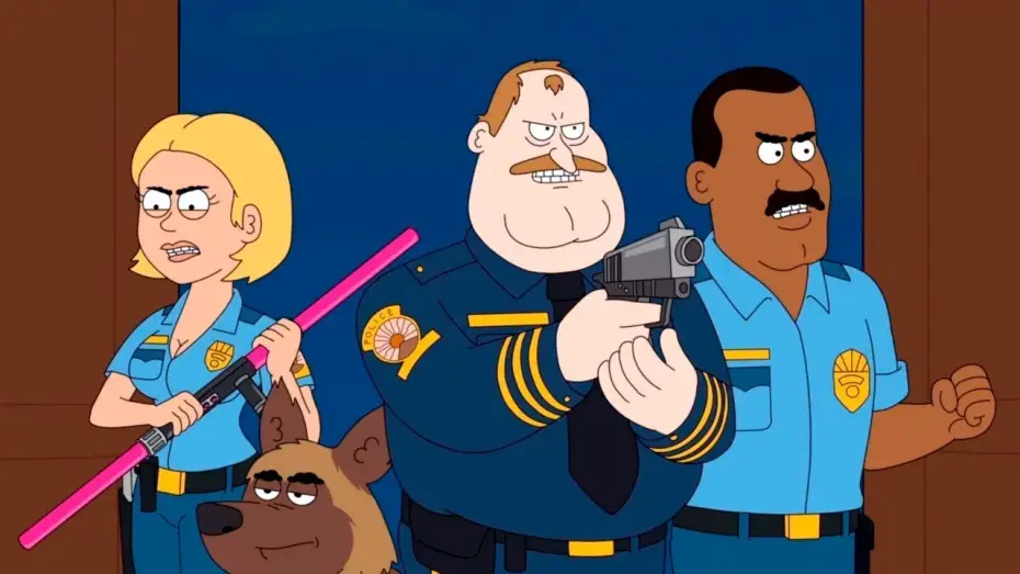 Видео к сериалу Полиция Парадайз — PARADISE PD (Trailer español)