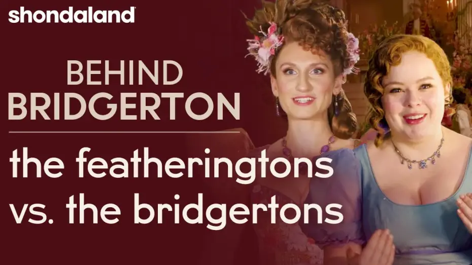 Видео к сериалу Бриджертоны — Behind Bridgerton Outtake: The Featheringtons vs. The Bridgertons | Shondaland