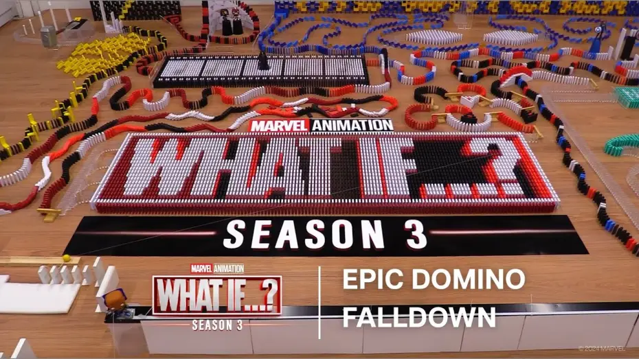 Видео к сериалу Что, Если...? — Season 3 - Domino Falldown by Lily Hevesh