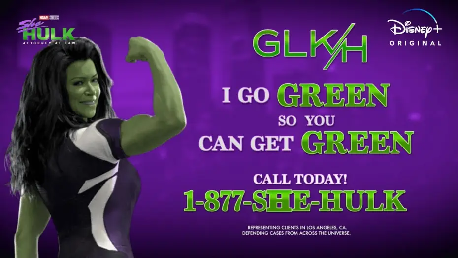 Видео к сериалу She-Hulk: Attorney at Law — GLK&H Commercial