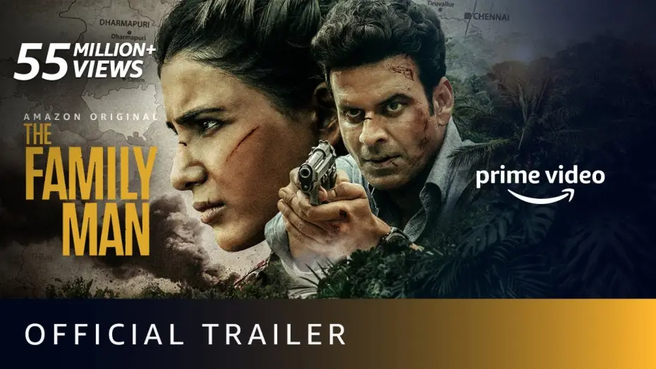 Видео к сериалу Семьянин — The Family Man Season 2 - Official Trailer 4K | Raj & DK | Manoj Bajpayee, Samantha |Amazon Original