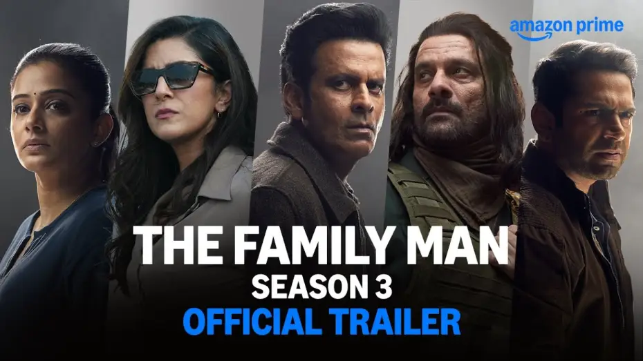 Видео к сериалу Семьянин — The Family Man S3 - Official Trailer | Raj & DK | Manoj Bajpayee, Jaideep Ahlawat | Prime Video IN