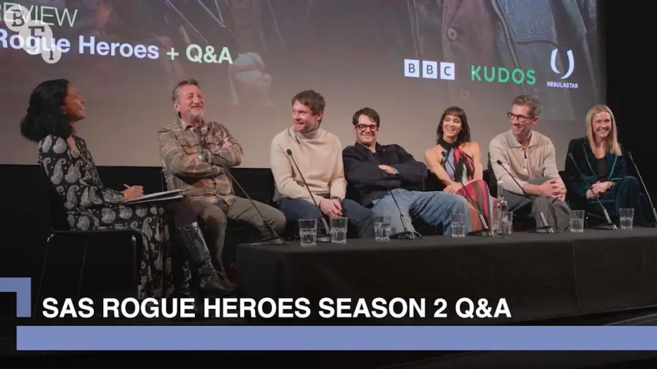 Видео к сериалу САС: Неизвестные герои — Connor Swindells, Jack O'Connell, Sofia Boutella and the makers of SAS Rogue Heroes S2 | BFI Q&A