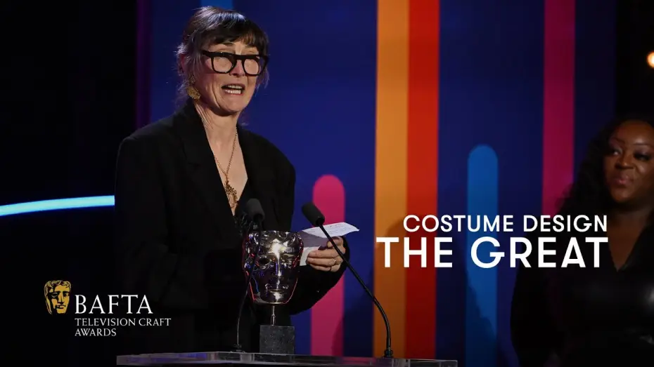 Видео к сериалу Великая — Sharon Long collects the Costume Design BAFTA for her work on The Great | BAFTA TV Craft Awards 2024