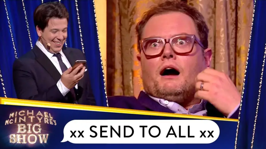 Видео к сериалу Большое шоу Майкла Макинтайра — Alan Carr's Ridiculous Dog Marriage Send To All Message | Michael McIntyre's Big Show