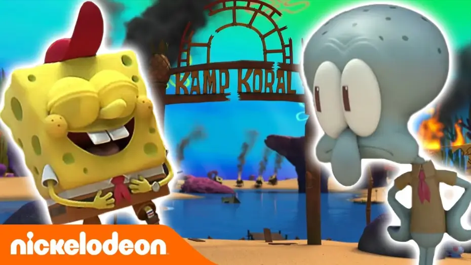Видео к сериалу Лагерь «Коралл»: Детство Губки Боба — ESTRENO NUEVA SERIE: KAMPAMENTO KORAL | Nickelodeon en Español | España