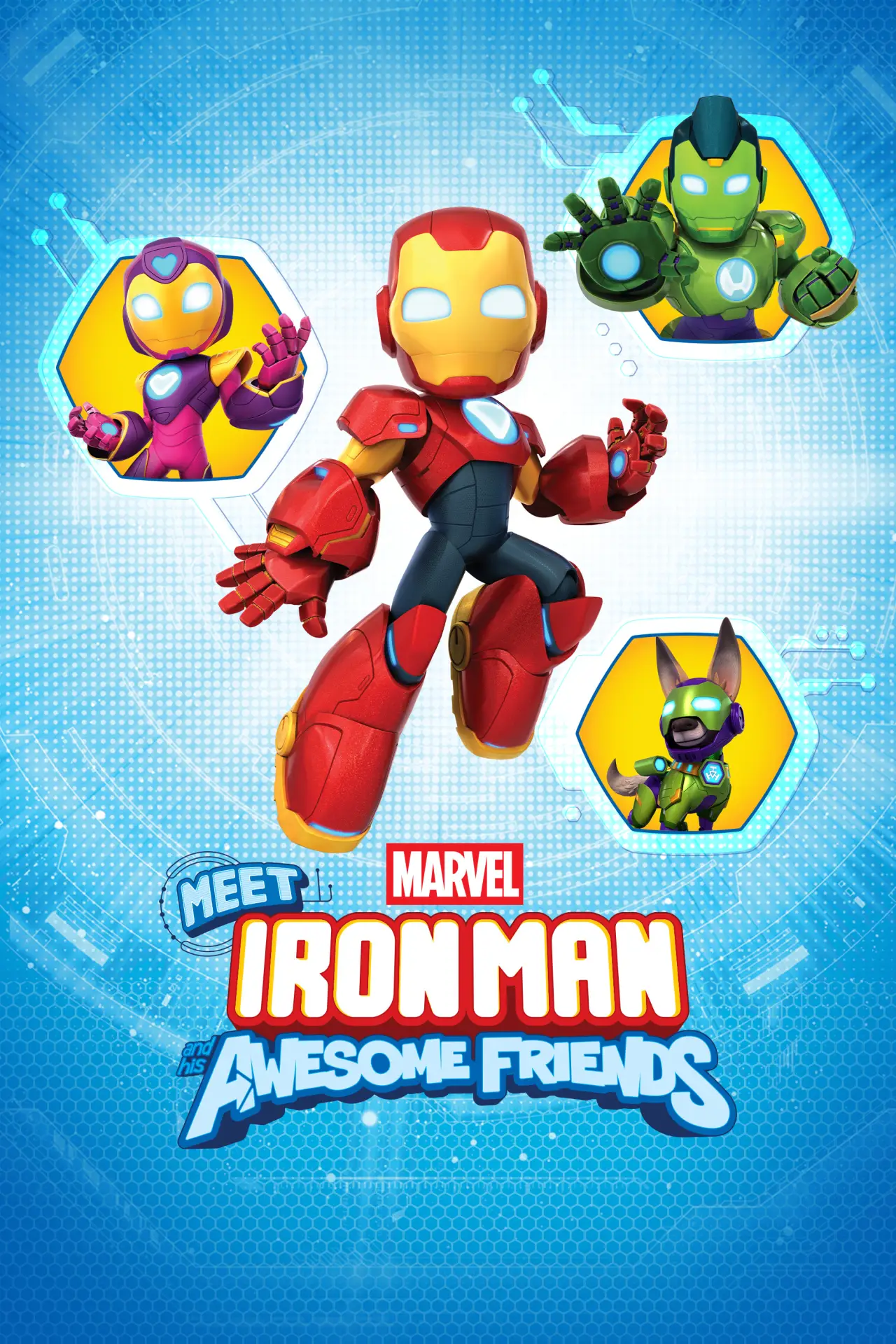 Постер к сериалу "Meet Iron Man and His Awesome Friends"
