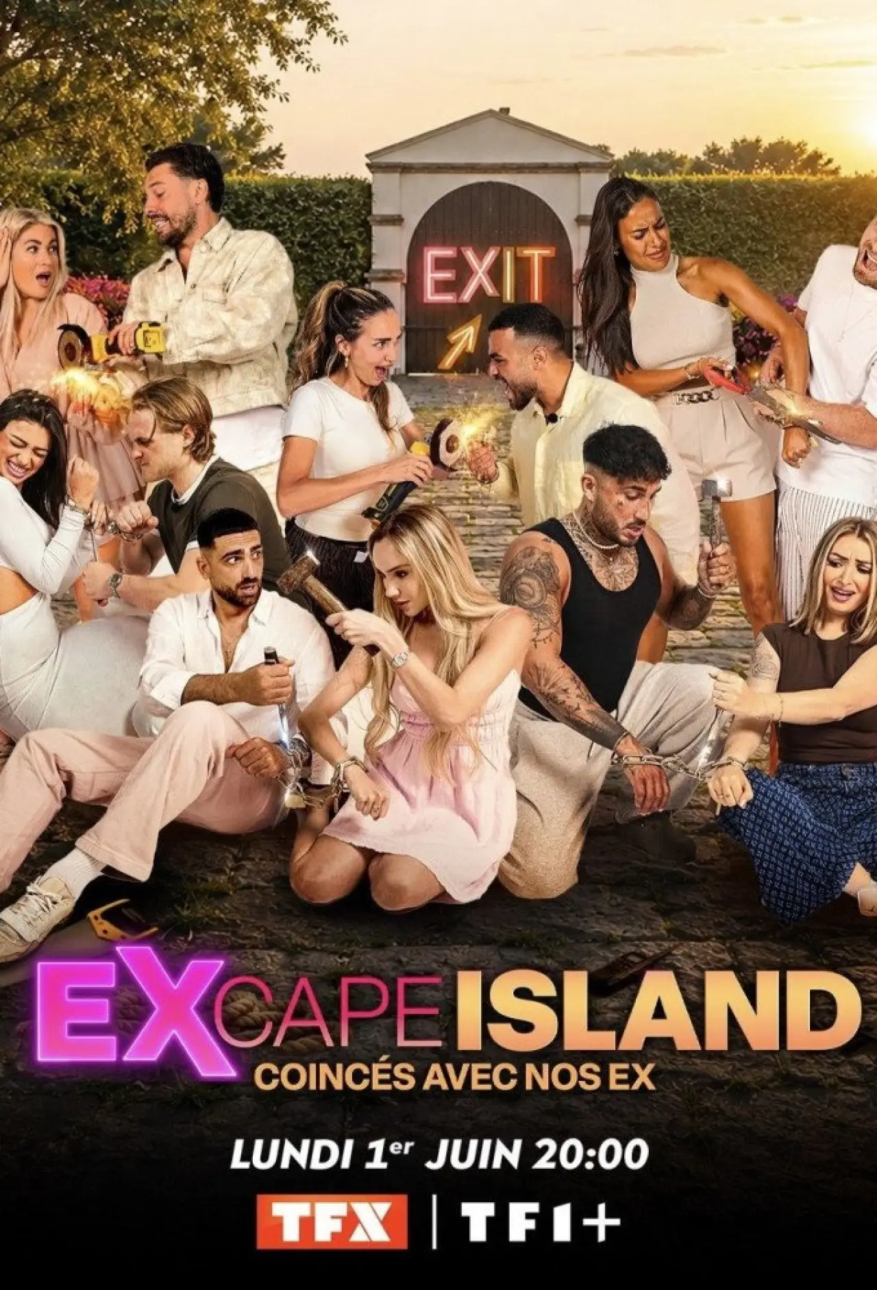 Постер к сериалу "Excape Island : coincés avec nos ex"